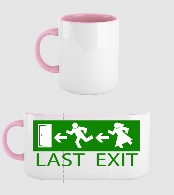 Last Exit model roz deschis pe tricou