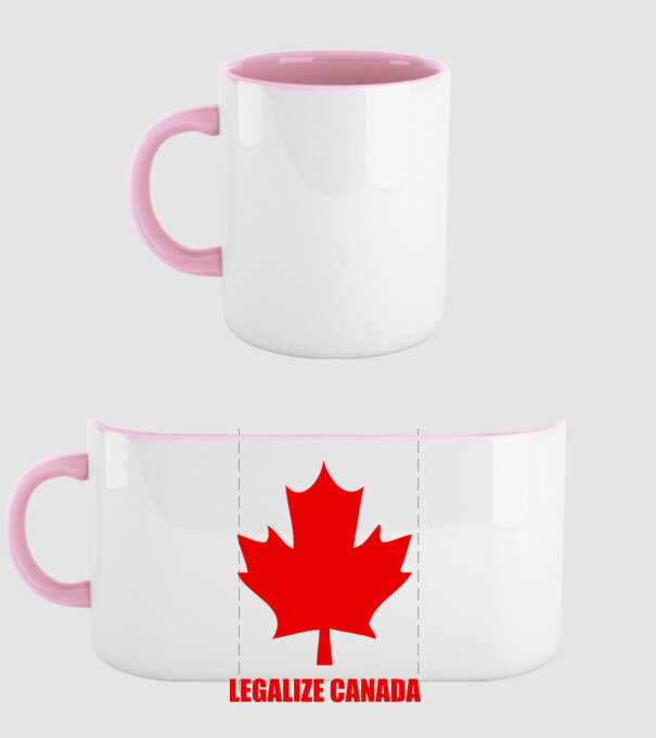 Legalize Canada model roz deschis pe tricou