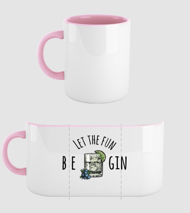 Let the fun be gin model roz deschis pe tricou