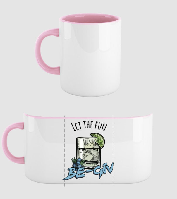 Let the fun be gin model roz deschis pe tricou