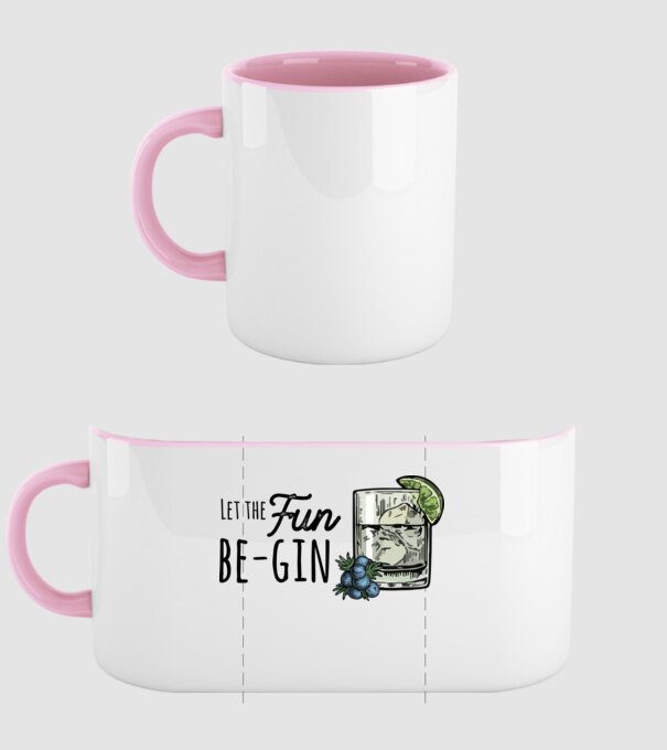 Let the fun be gin model roz deschis pe tricou
