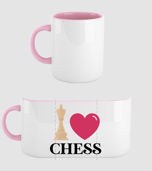 Love chess model roz deschis pe tricou