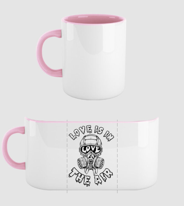 Love is in the air lght bck model roz deschis pe tricou