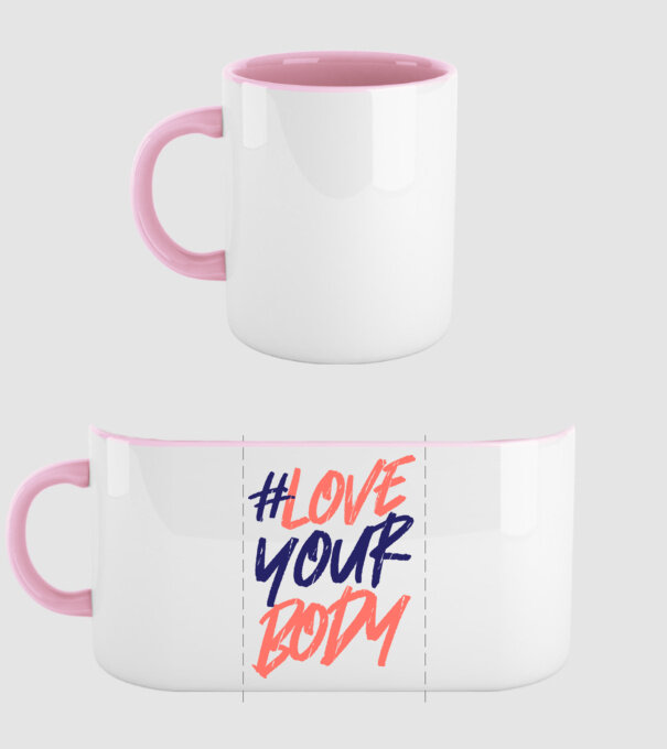 #loveyourbody model roz deschis pe tricou