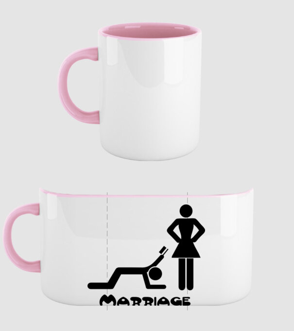 marriage model roz deschis pe tricou