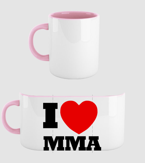 MMA LOVE model roz deschis pe tricou