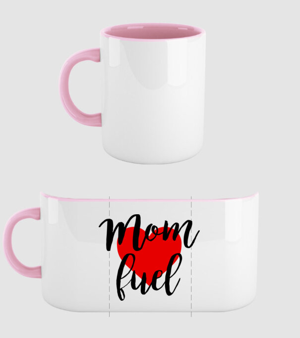 Mom fuel model roz deschis pe tricou