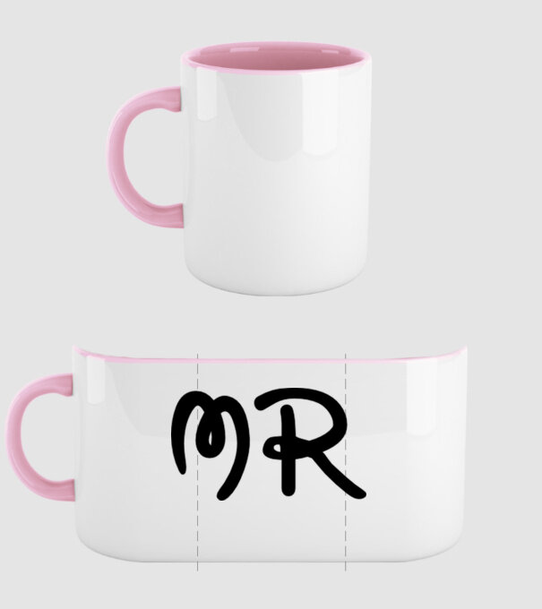 Mr model roz deschis pe tricou
