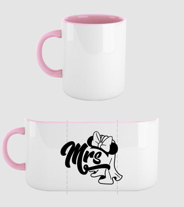 Mrs Mouse model roz deschis pe tricou