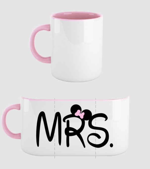 Mrs. model roz deschis pe tricou