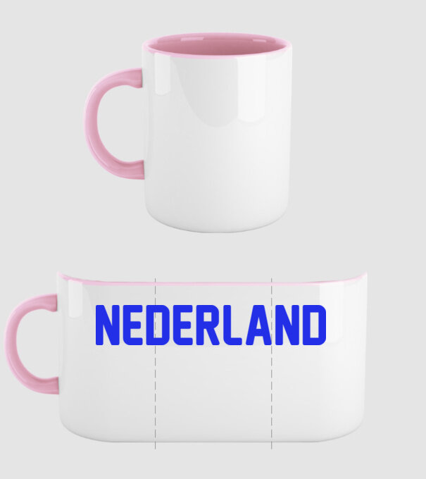 Nederland model roz deschis pe tricou