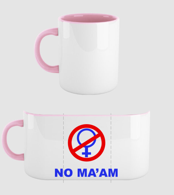 No maam eleje model roz deschis pe tricou