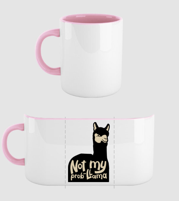Not my problama model roz deschis pe tricou
