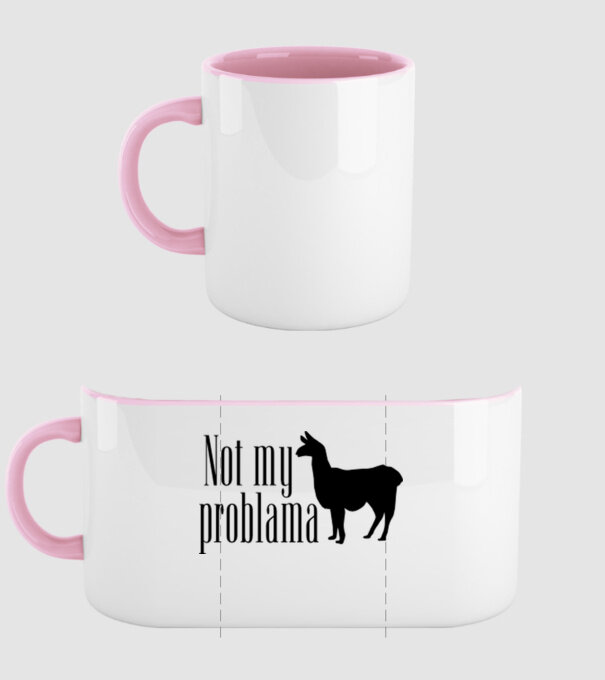 Not my problama model roz deschis pe tricou
