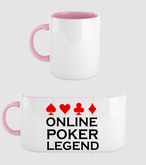 Online Poker Legend model roz deschis pe tricou