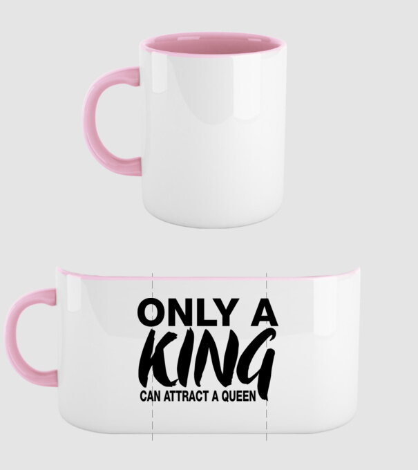 Only a King model roz deschis pe tricou
