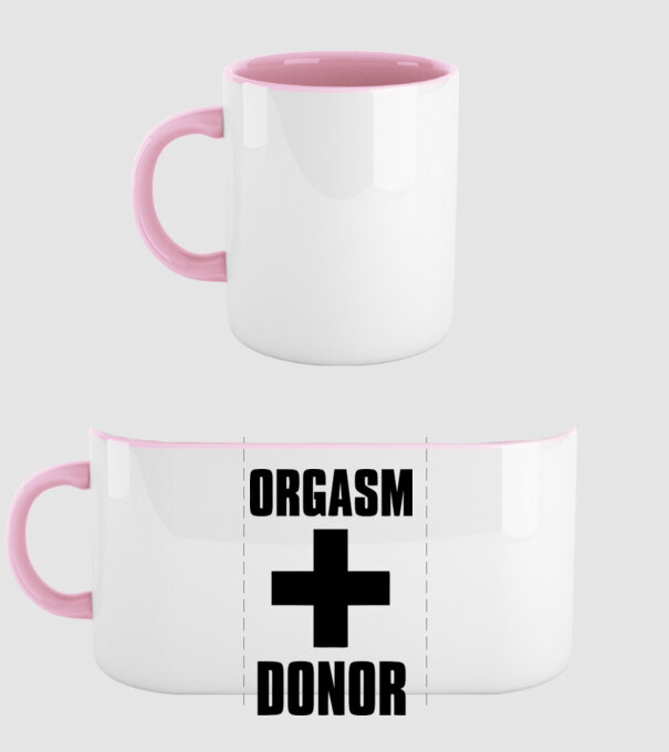 orgasm donor model roz deschis pe tricou