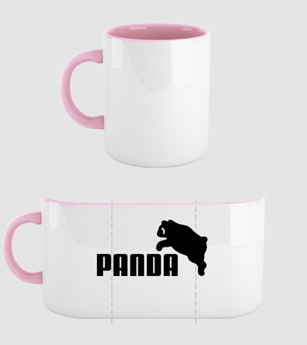 PANDA model roz deschis pe tricou