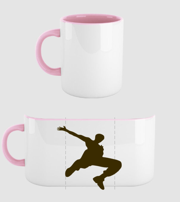 Logo Parkour model roz deschis pe tricou