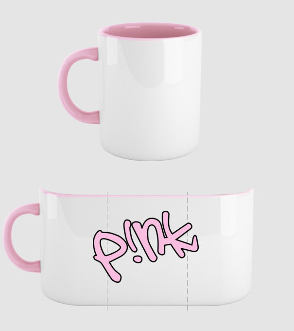 PINK model roz deschis pe tricou