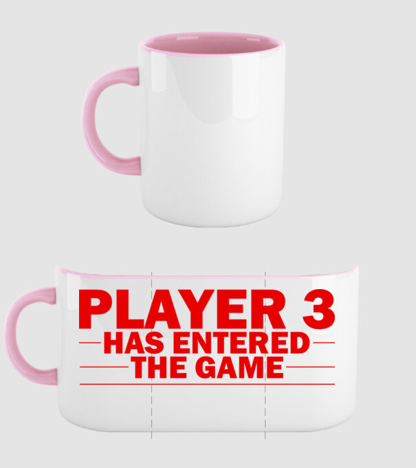 Player 3 entered the game model roz deschis pe tricou