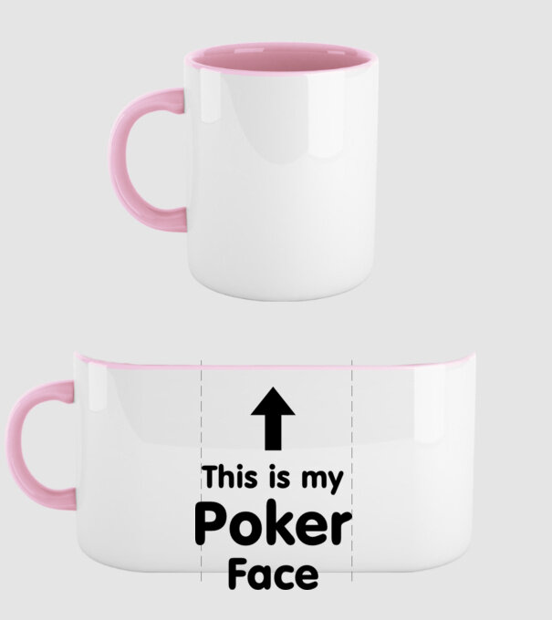 Poker Face 2 model roz deschis pe tricou