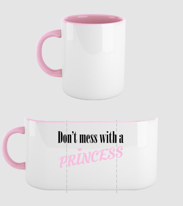 Princess model roz deschis pe tricou
