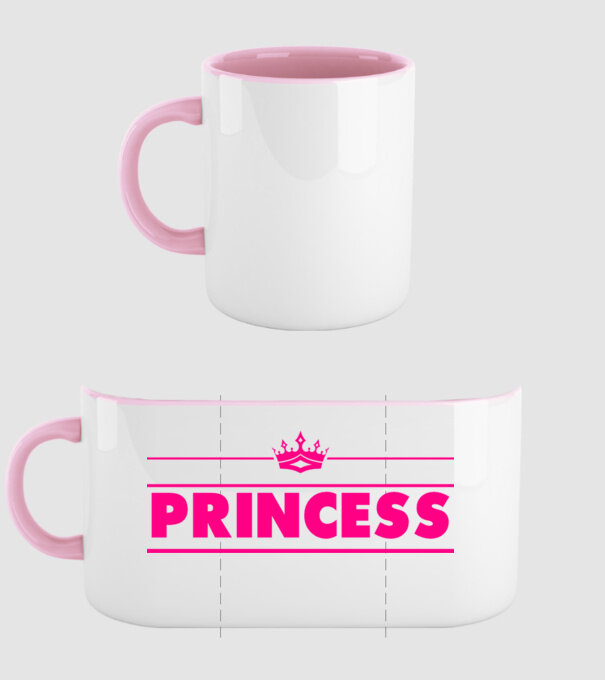 Princess model roz deschis pe tricou