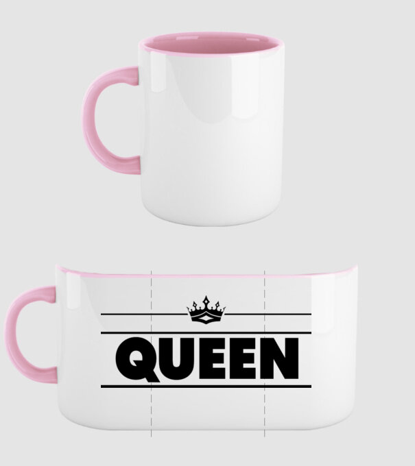 Queen model roz deschis pe tricou