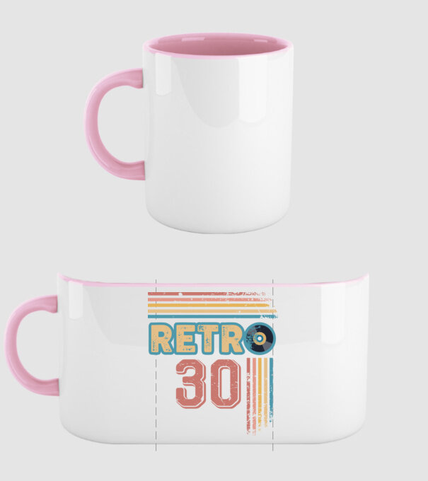 Retro 30 Birthday model roz deschis pe tricou