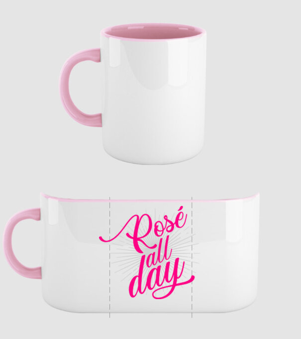 Rosé all day model roz deschis pe tricou