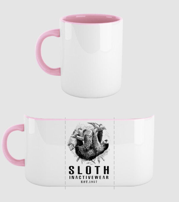 SLOTH inactive drk model roz deschis pe tricou