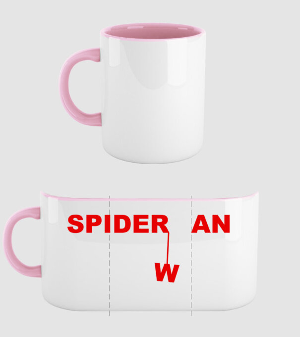 Spider wan model roz deschis pe tricou