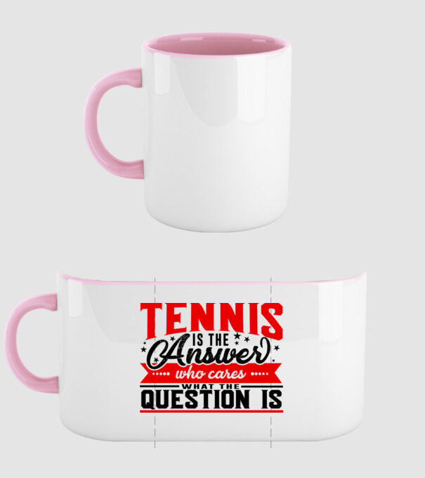 Sport is the answer JUCĂTOR TENIS model roz deschis pe tricou