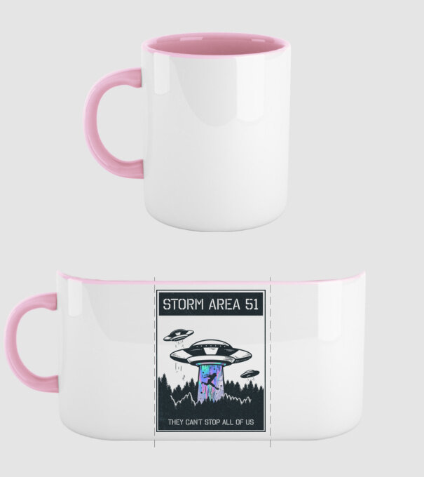 'Storm area 51 - They can''t stop all of us dark' model roz deschis pe tricou