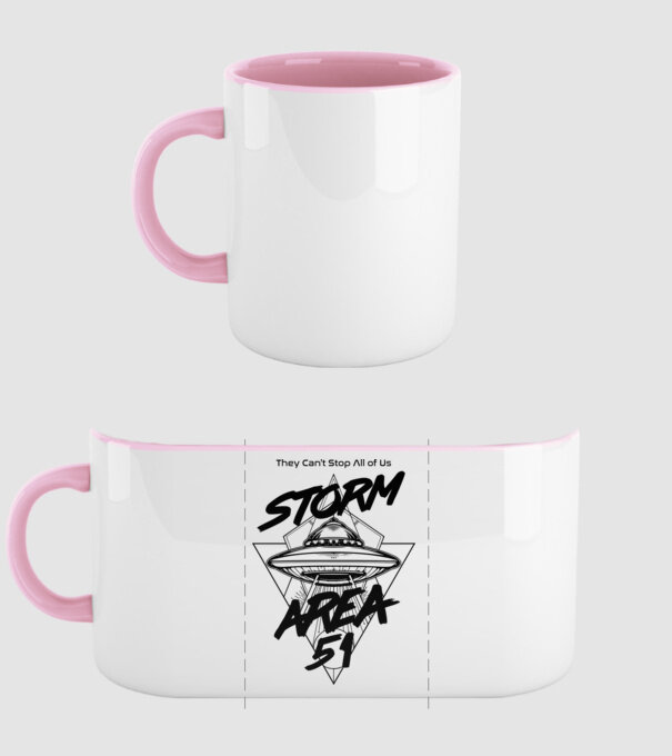 storm area ufo black model roz deschis pe tricou