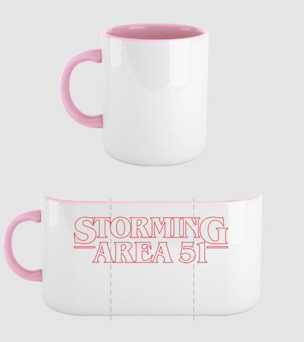 storming area 51 things outline model roz deschis pe tricou