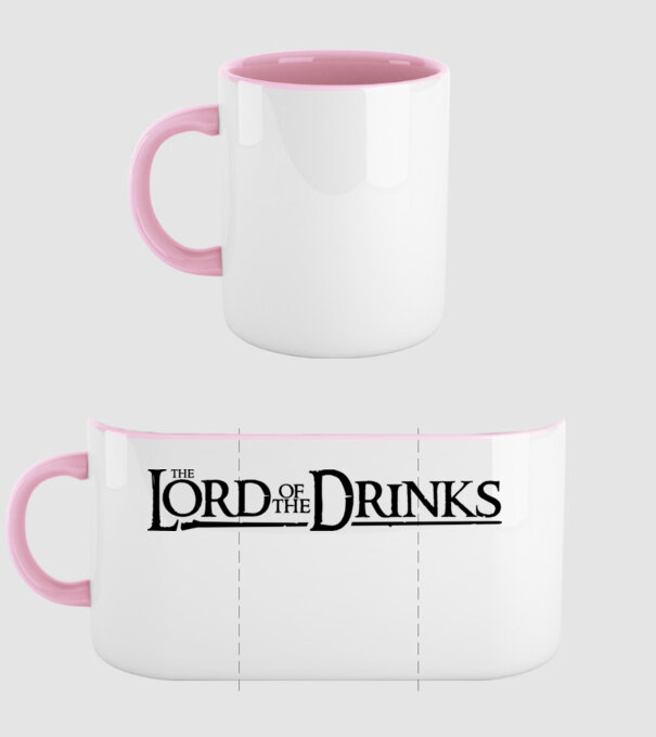The Lord Of The Drinks model roz deschis pe tricou