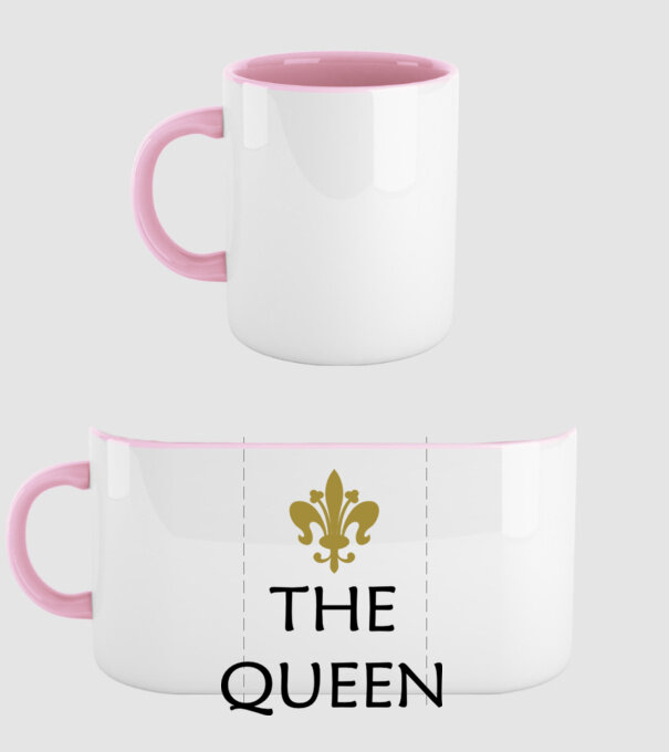 The Queen model roz deschis pe tricou
