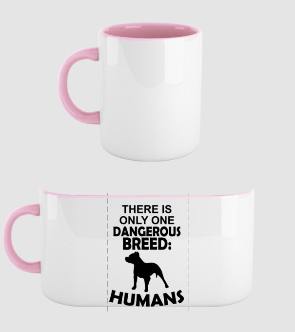 There is only one dangerous breed model roz deschis pe tricou
