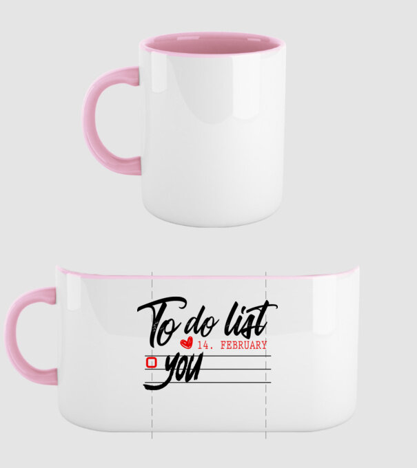 To do list model roz deschis pe tricou