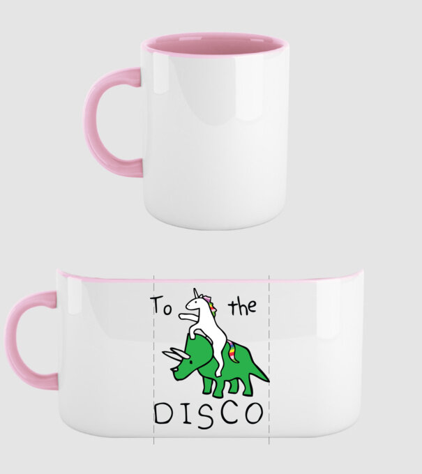 To the disco! model roz deschis pe tricou