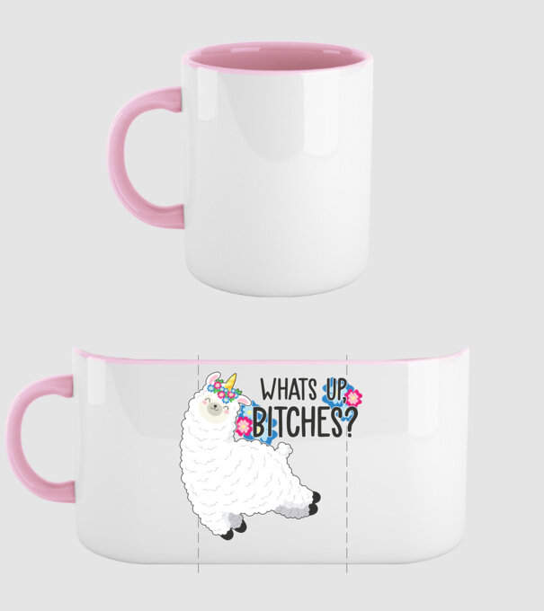 Whatsup bitches model roz deschis pe tricou