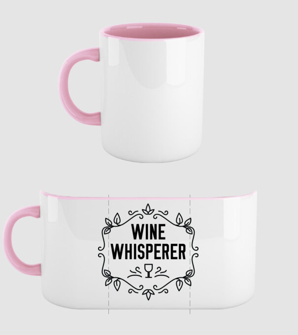 Wine tasting team Wine Whisperer model roz deschis pe tricou