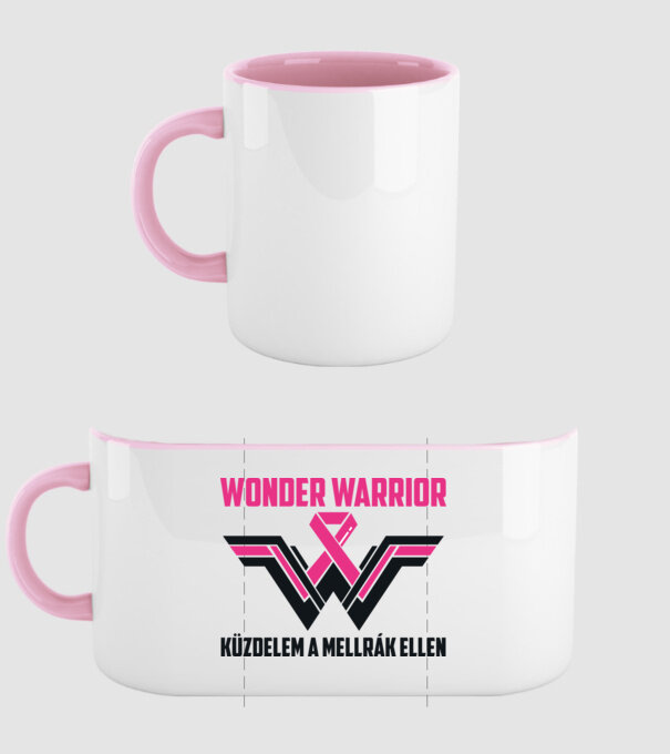 WONDER WARRIOR model roz deschis pe tricou