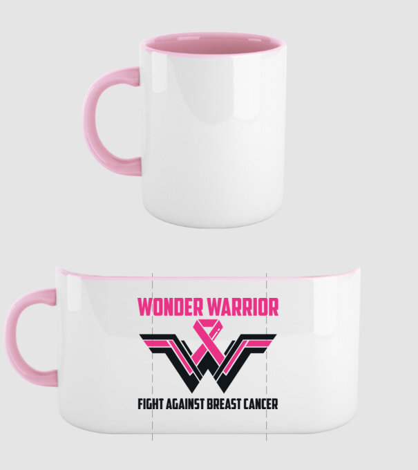 WONDER WARRIOR model roz deschis pe tricou