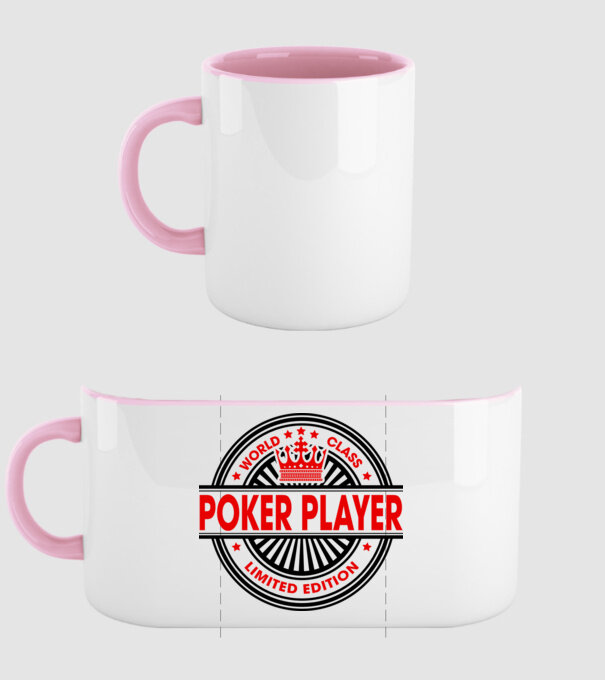 World class JUCĂTOR POKER model roz deschis pe tricou