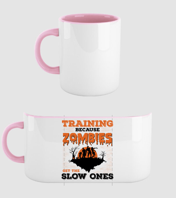 Zombies get the slow ones model roz deschis pe tricou