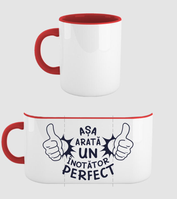 Așa arată un ÎNOTĂTOR perfect model roșu pe tricou