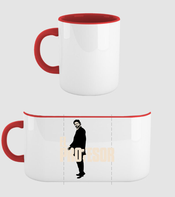 el professor la casa de papel model roșu pe tricou